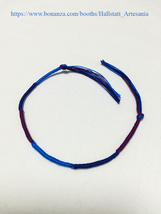 Round thread bracelet blue / Pulsera hilo redonda azul, azul marino y granate - £10.83 GBP