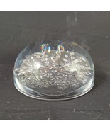 VINTAGE PAPERWEIGHT SNOWFLAKE CRISTAL FRANCE Lead Crystal PERFECT!  3.5&quot;... - $24.69 CAD