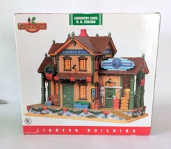 2009 Lemax Coventry Cove Railroad RR Station Lighted Building in Original Box - £23.32 GBP