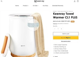 $340 Keenray CL1 PLUS - Upgraded Towel Warmer with 3 Heating Modes - $38.94
