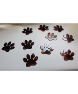 Paw Print (10 Pieces) - Metal Wall Art - Copper 5&quot; - $649.36 MXN