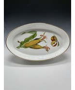 Royal Worcester 12&quot;x7&quot; Evesham Gold Baking Serving Oval Dish Corn CC - £23.58 GBP