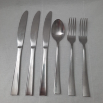 6 Pieces ~ Cambridge Arden Satin ~ 2 Forks, 3 Knives, 1 Soup Spoon - £10.86 GBP