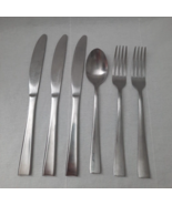6 Pieces ~ Cambridge Arden Satin ~ 2 Forks, 3 Knives, 1 Soup Spoon - £10.81 GBP