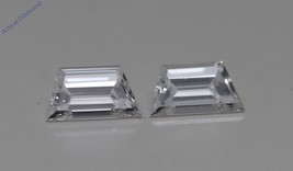 A Pair Of Trapezoid Step Cut Cut Loose Diamonds (0.48 Ct,f Color,vvs1 Clarity) - £1,140.37 GBP