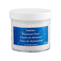FloraCraft Diamond Dust Glitter Plastic Jar, 14-Ounce  - £57.55 GBP