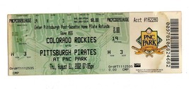 Aug 1 2002 Colorado Rockies Pittsburgh Pirates Ticket Larry Walker Todd Helton - £11.89 GBP