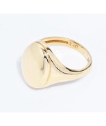 Oval Signet Ring-Engraved Ring-14k Gold Signet Ring-Signet Ring Women - $496.00
