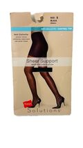 Hanes Premium Anti Cellulite Sheer Support Pantyhose Color Black Size Sm... - $6.00