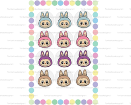 Labu Fuzzy Monster Image Edible Cake Precut Cookie Cupcake Topper Premiu... - $14.47