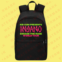 KID CUDI PRESENTS INSANO WORLD TOUR 2024 Backpack Bags - $45.00