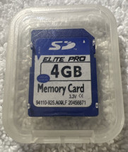 Security Digital 4GB SD Memory Card High Speed - £9.64 GBP