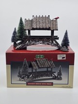 Lemax Wooden Bridge With Trees Village Collection Holiday Scene 2001 146... - £18.08 GBP