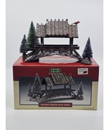 Lemax Wooden Bridge With Trees Village Collection Holiday Scene 2001 146... - £18.16 GBP