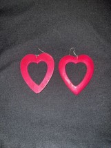 Heart Wooden Earrings - $9.50