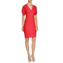 NWT Womens Size 6 Elie Tahari Pink Lourdes Slit-Sleeve Sheath Seam Detail Dress - $49.98