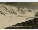 Head of Tasman Glacier from Malte Brun Hut Real Photo Postcard New Zealand - £14.01 GBP