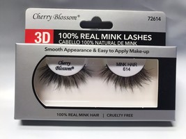 Cherry Blossom 3D 100% Real Mink Lashes #72614 Cruelty Free Very Light Reusable - £1.56 GBP