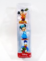 Disney Holiday  Mickey Minnie Donald Set of 3 Christmas Figures - £7.94 GBP