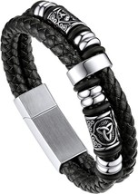 bandmax Pulsera Cuero Cierre Magnético con Charms Brújula Peloto Fútbol, Esclava - £68.33 GBP