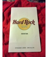 Hard Rock Cafe Houston menu $5.75 burger $13.50 T-bone God Bless Houston - €21,71 EUR