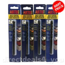 ARTU USA  3/8" Cobalt & Tungsten Carbide Tip Drill Bit 01050 Pack of 4 - £28.48 GBP