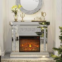 Modern Art Deco Mirrored Electric Fireplace - £1,518.48 GBP