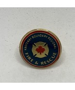 Kootenay Boundary Regional Canada Fire Department Rescue Enamel Lapel Ha... - $14.95