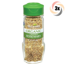 3x Shakers McCormick Gourmet Organic Crushed Rosemary Seasoning | GMO Fr... - £19.06 GBP