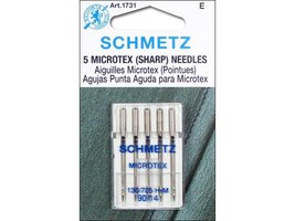 SCHMETZ Microtex Sharp Sewing Machine Needles - Quilting &amp; Topstitching Supplies - $10.00+