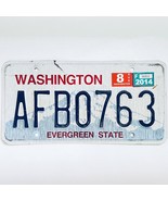 2014 United States Washington Evergreen Passenger License Plate AFB0763 - $20.35 CAD