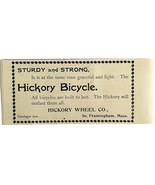Hickory Wheel Co Bicycles 1894 Advertisement Victorian Sturdy Strong ADBN1w - $372.45 MXN