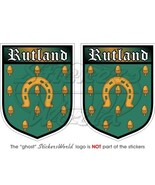RUTLAND Schild ENGLAND Gro�britannien UK Vinyl Sticker Aufkleber 75mm x2 - $6.88
