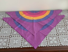 Two Brand New Purple Rainbow Circle Pride Dog Bandanas MEDIUM LARGE Tie On Scarf - £8.33 GBP
