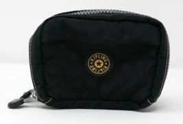 Kipling Black Double Zip Pouch Organizer Cosmetic Bag - $23.99