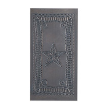 Small Federal Star Cabinet Panels in Blackened Tin - Set 4 - $64.99