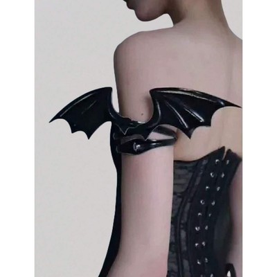 Gothic Bat Wing Armor Cuff & Choker Set – Dark Fantasy Cosplay Accessory Item image 2