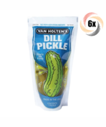 6x Pouches Van Holten&#39;s Jumbo Hearty Dill Flavor Dill Pickle In-A Pouch ... - $18.87