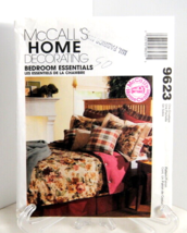 McCall's Home Decorating #9623 Bedroom Essentials Duvet Ruffle Shams Lap Throw - £5.19 GBP