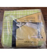 Vintage Chatham Green Checked North Star  Acrylic Weave Blanket Satin Tr... - €51,33 EUR