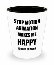 Stop Motion Animation Shot Glass Shotglass Lover Fan Funny Gift Idea For Liquor  - £10.32 GBP