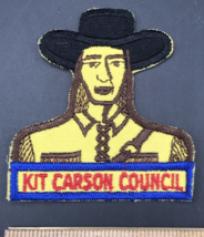 Vintage Boy Scouts Kit Carson Council Patch 3&quot; x 3 1/8&quot; BSA - £6.13 GBP