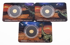 Plein De 3 Salomon Îles 2021 Or 0.5 Gram Âge Dinosaures Dix Dollar Pièce... - $311.52