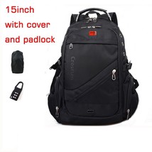 Swiss Multifunctional 17.3&quot; USB Charger Port Laptop Backpack Schoolbag Waterproo - £74.18 GBP