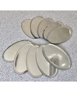 Set of 10 Five by Three Inch Oval Beveled Mirrors - £39.34 GBP