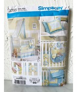 Simplicity Baby Nursery Quilt-Pillow-Sheet-Ruffle-Bumpers-Canopy Pattern... - $12.96 CAD