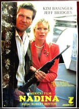 Vintage Movie Poster Nadine Kim Basinger Jeff Bridges 1987 - $34.66