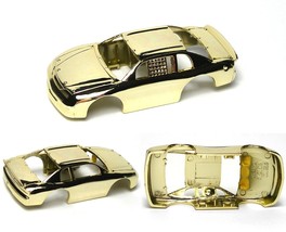 1996 TYCO CHEVY Monte Carlo Test Shot Slot Car BODY Only Factory Gold Chrome A++ - $54.99