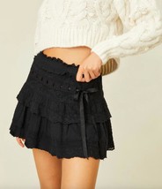 Loveshackfancy ora skirt in Black - size L - $189.09