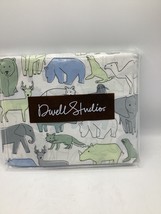 *NIP* DWELL STUDIO Safari Animal Print Caravan Crib Skirt Dust Ruffle, NEW - $13.86